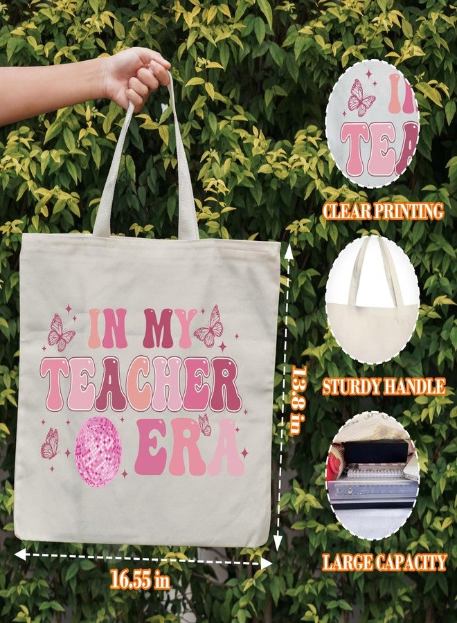 Levitatinyear Teacher Canvas Tote, Retro Tote, Teacher Appreciation Gift, Disco Themed Stuff, Retirement Gifts for Women, Shoulder Bag Gifts - 20 - Image 2